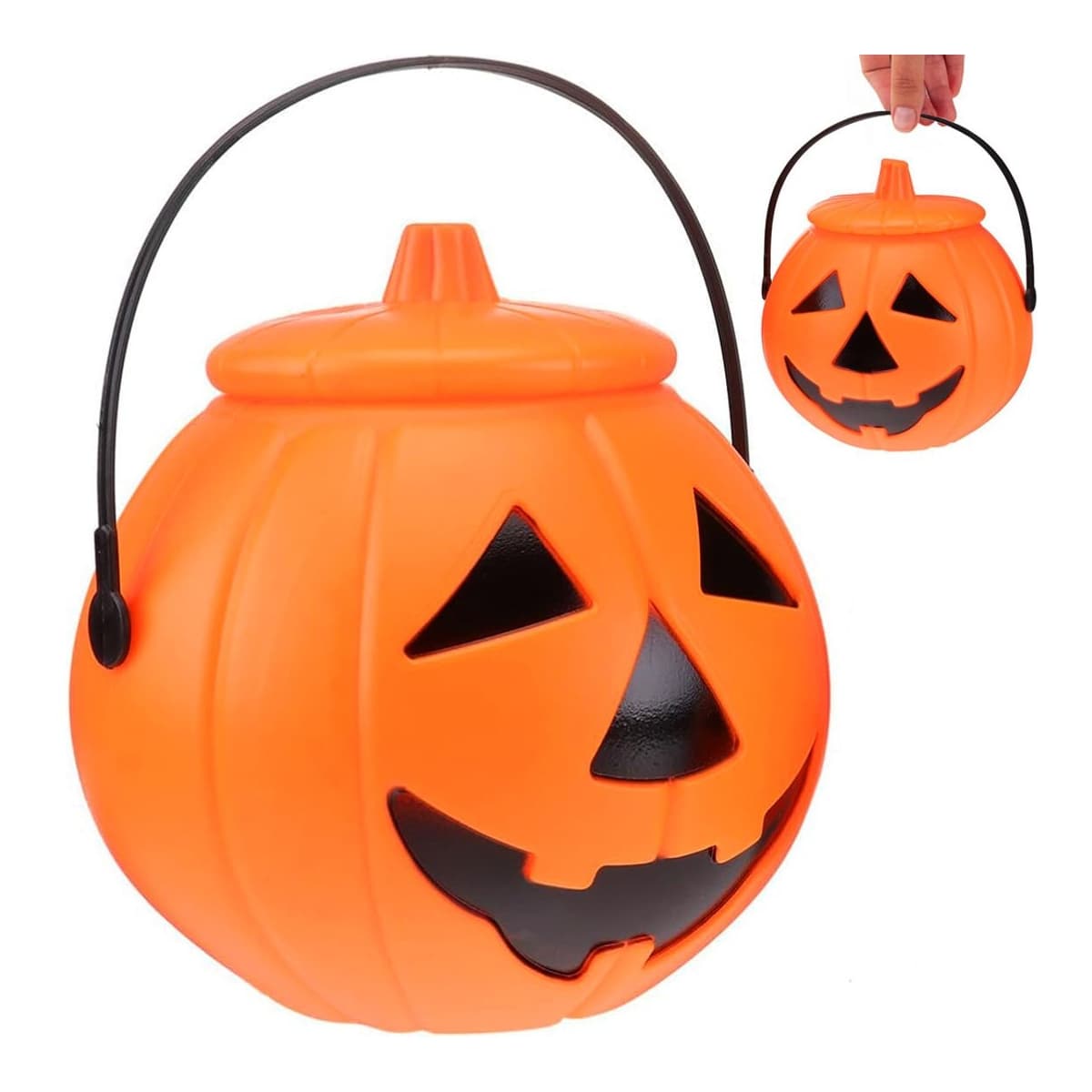 Halloween-hink pumpa, 16 cm diameter