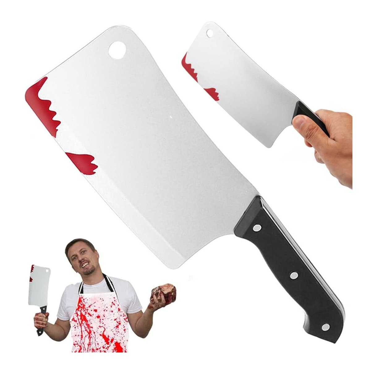 Halloween-yxa av plast med blodeffekt