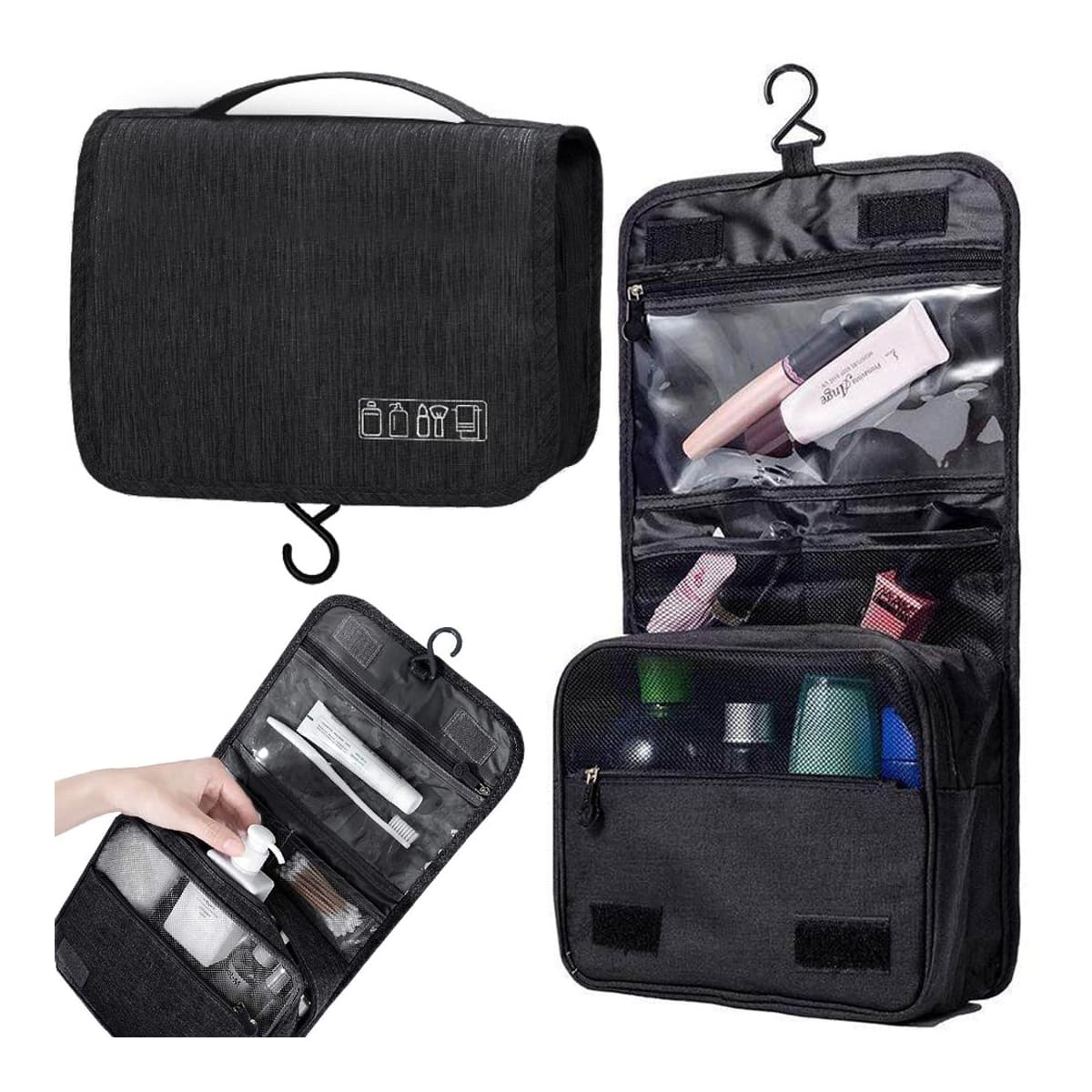 Hängande necessär med krok, 41x24 cm