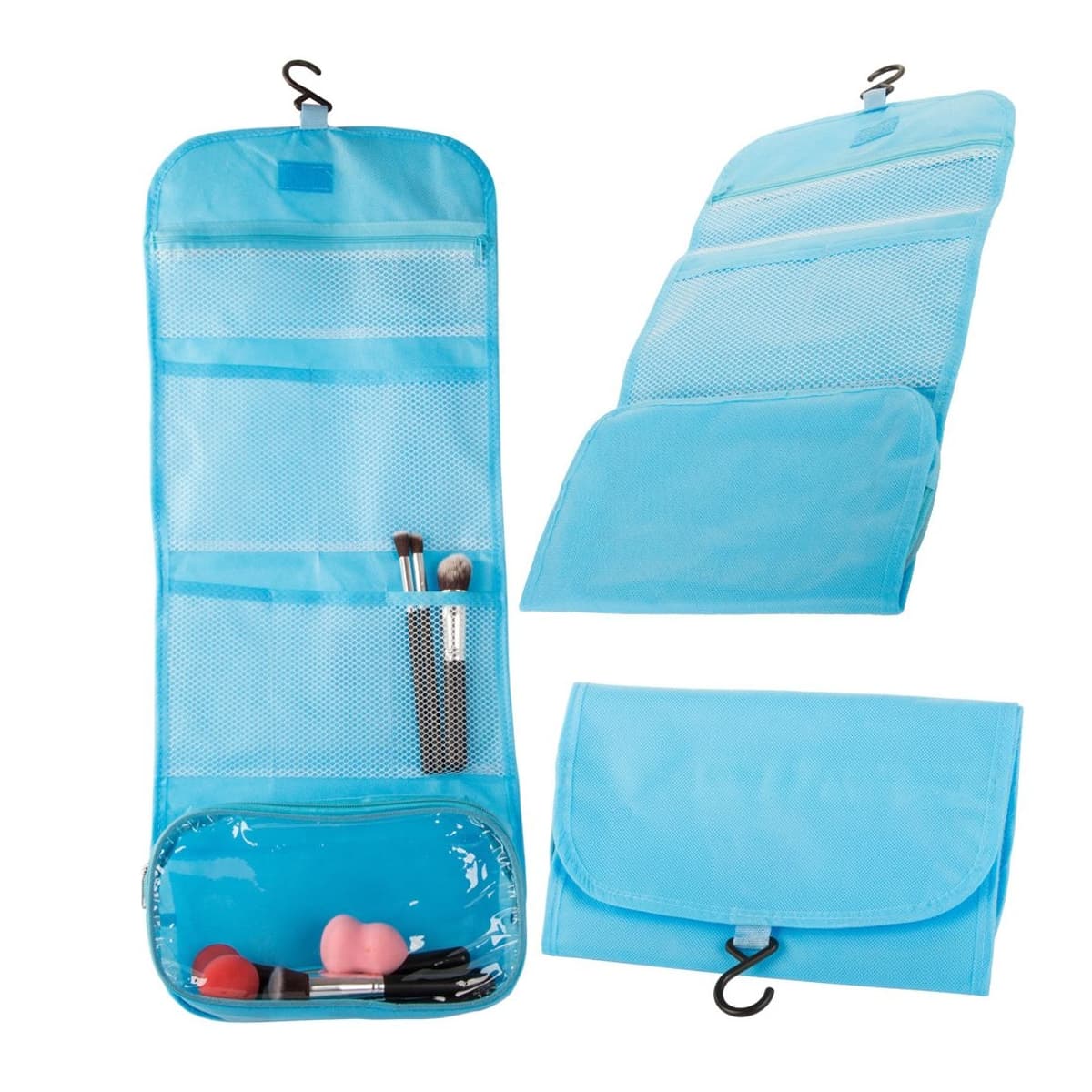 Hängande toalettväska, hopfällbar, 26x16 cm