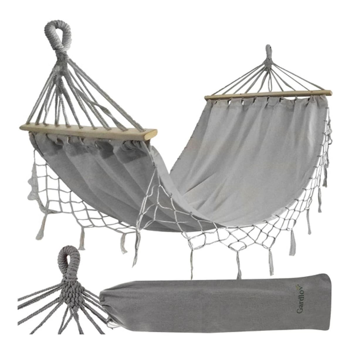 Hängmatta, dubkel, 200x150 cm