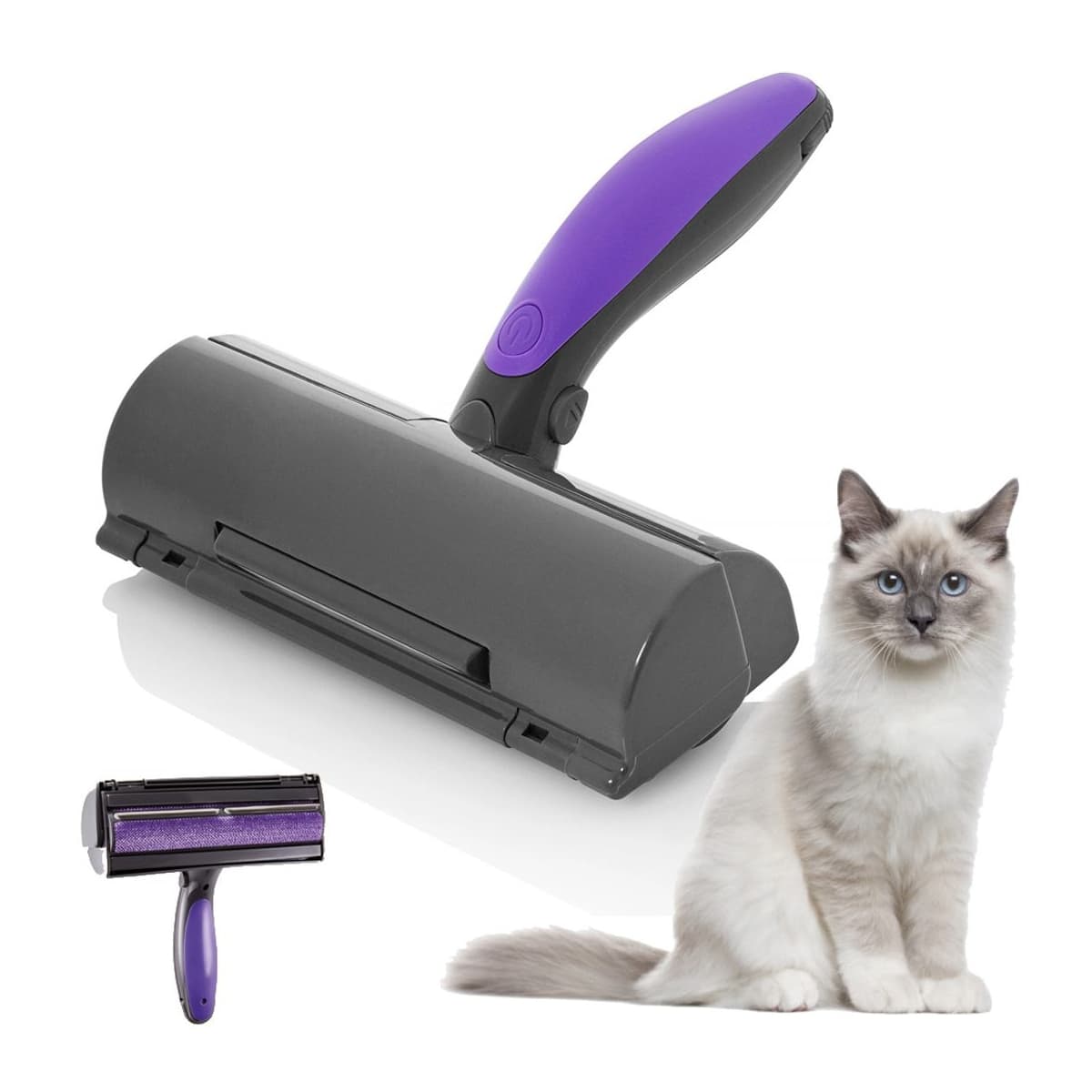 Hårborste med vibration och LED-belysning