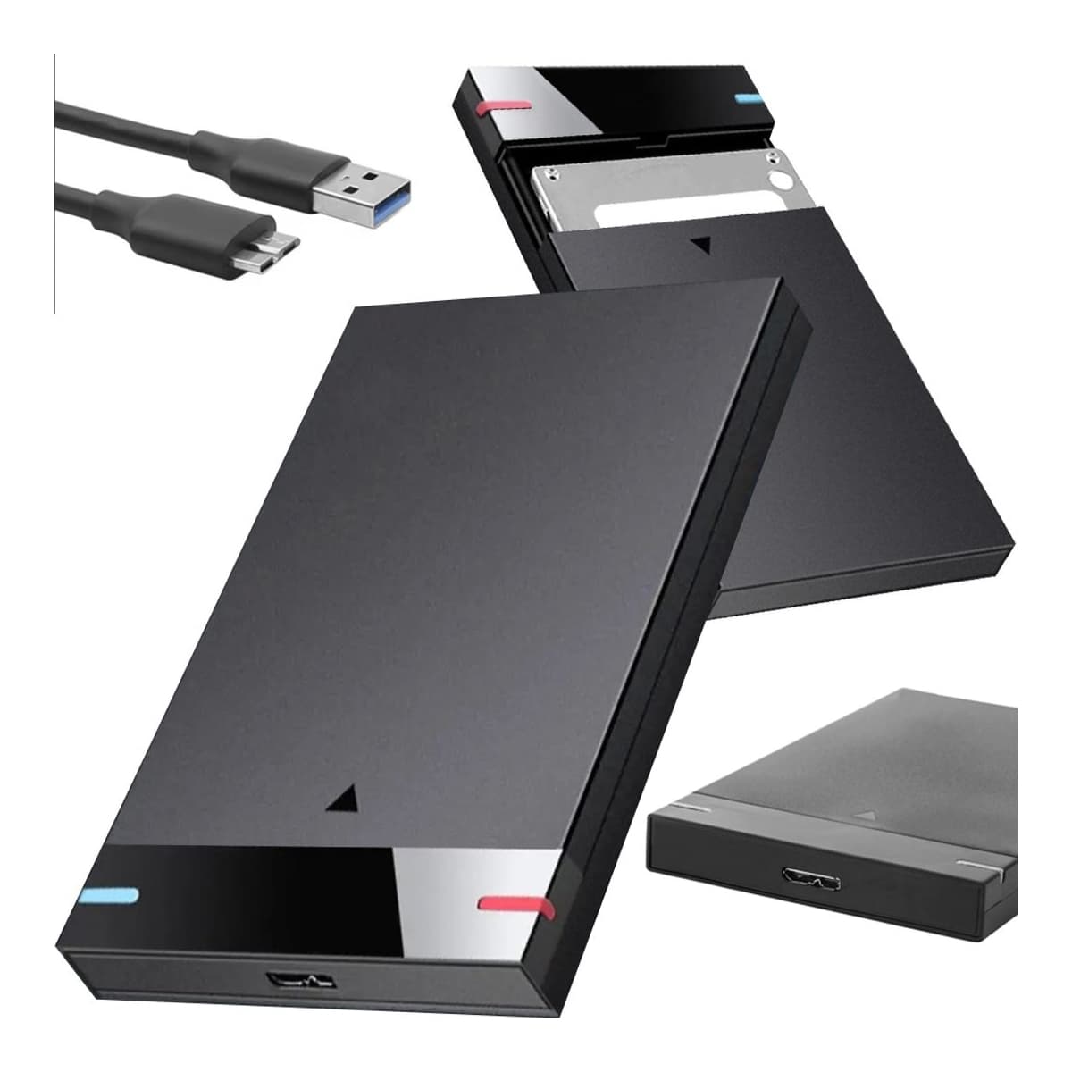 Hårddiskställ 2,5 tum, USB 3.0