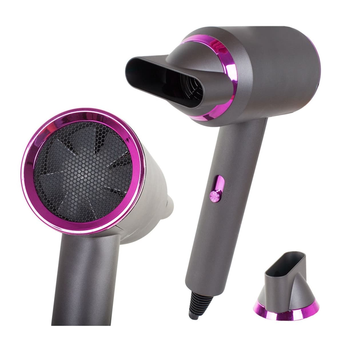 Hårfön med jonisering, 800W, LED-belysning