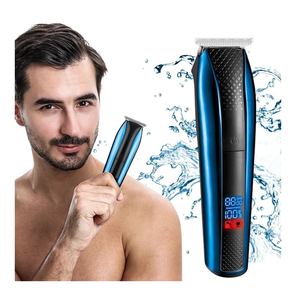 Hårklippare sladdlös med 4 kammar