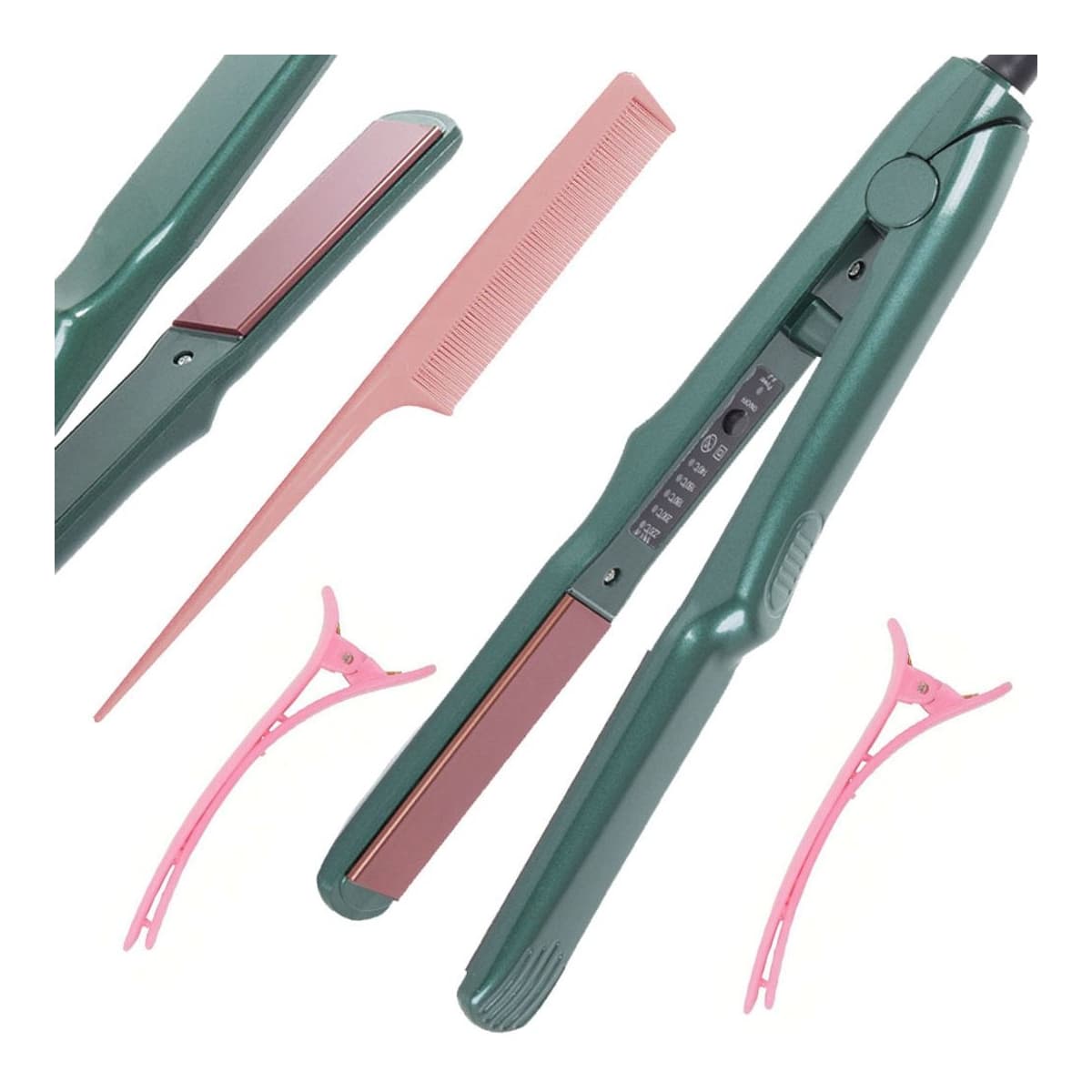 Hårrätare med keramiska plattor, 60W, 5 lägen