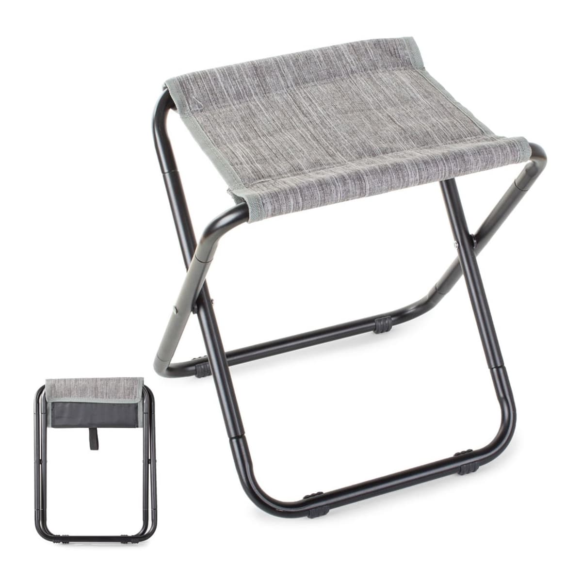 Hopfällbar fiskestol, 34 cm höjd