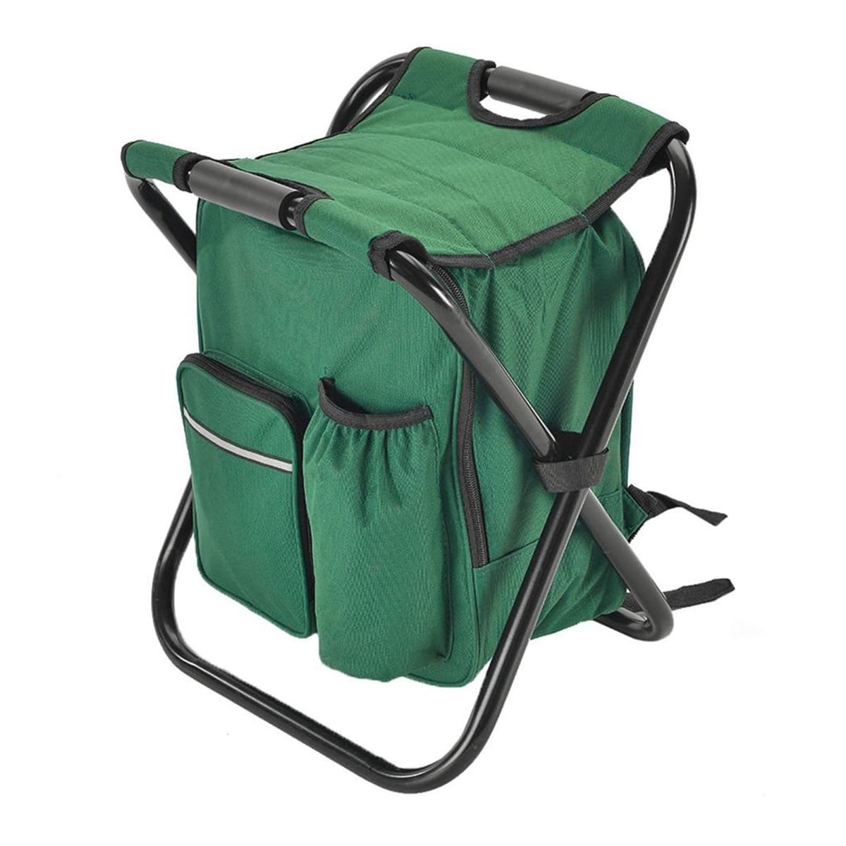 Hopfällbar fiskestol med ryggsäck, 3-i-1