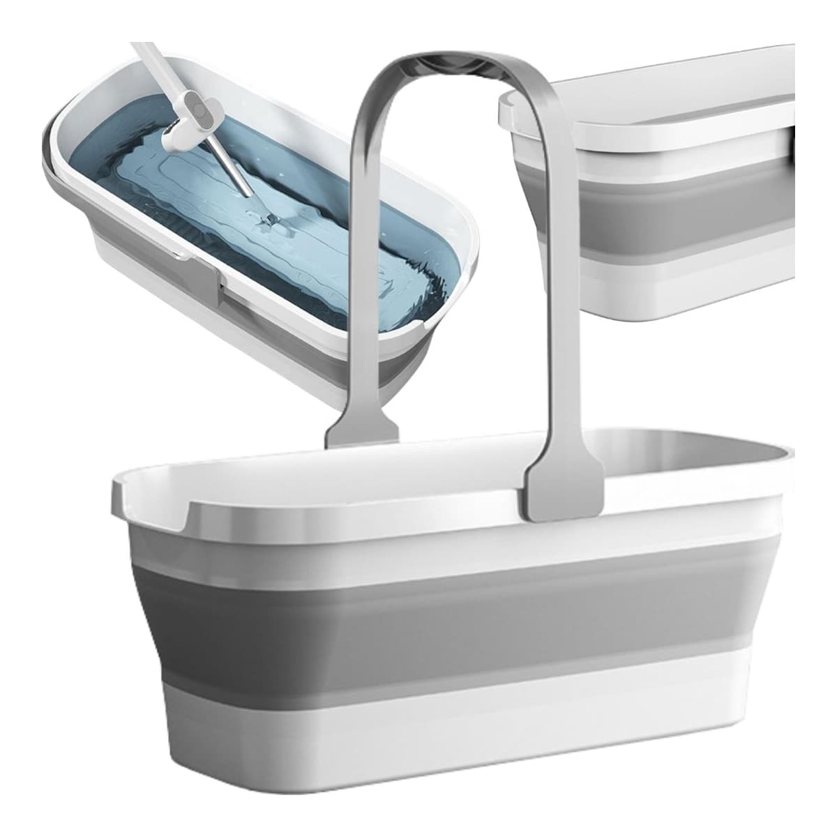 Hopfällbar silikonhink 10L med handtag