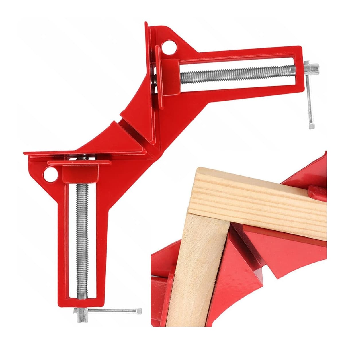 Hörntvinge, metall, käftbredd 75 mm