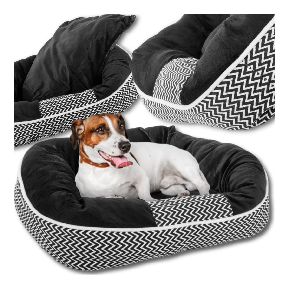 Hundbädd med avtagbar kudde, 50x45 cm
