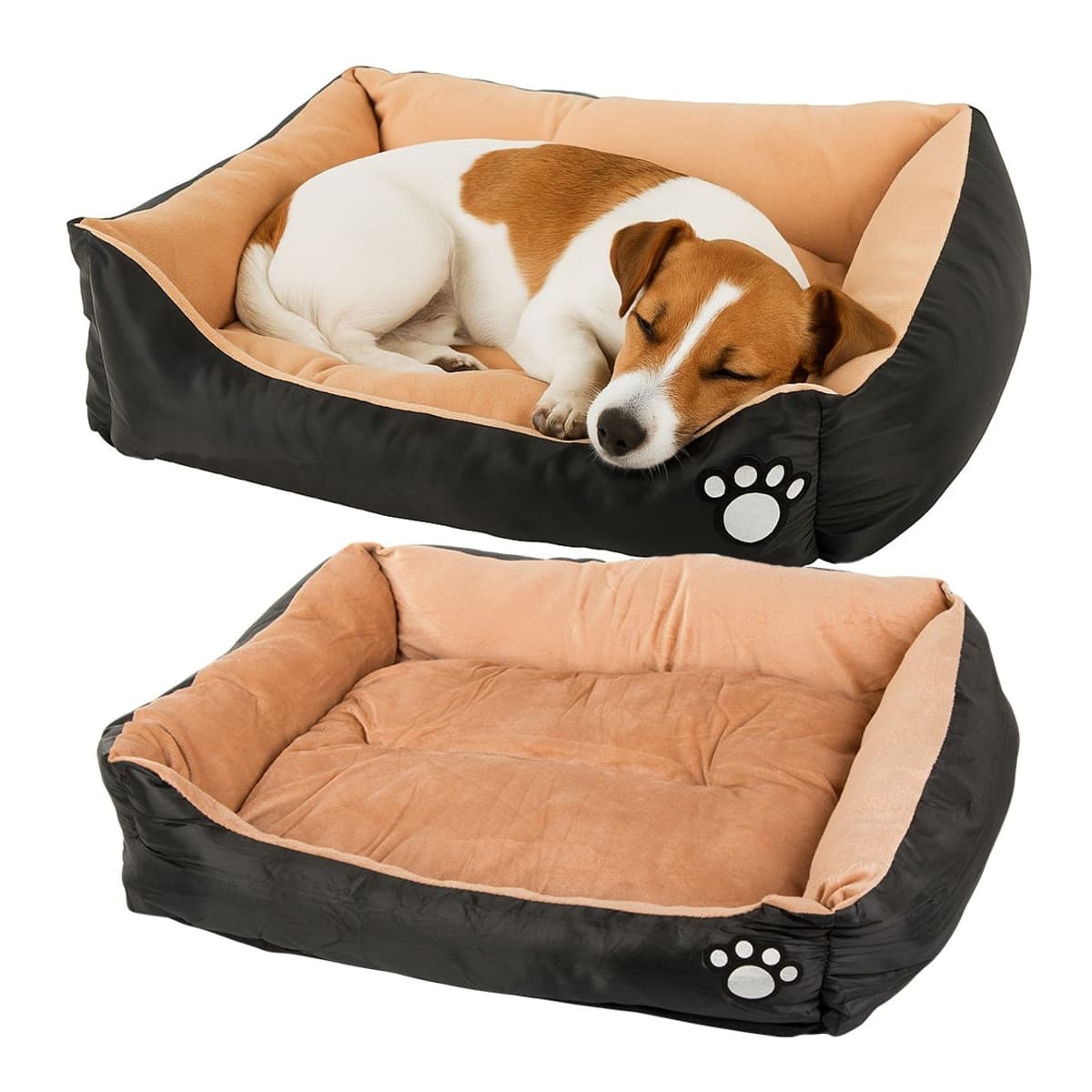 Hundbädd med kudde, 52x47 cm