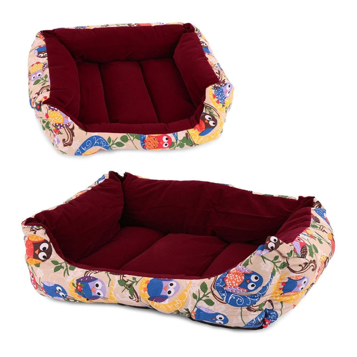 Hundbädd med kudde, XL, 62x48 cm