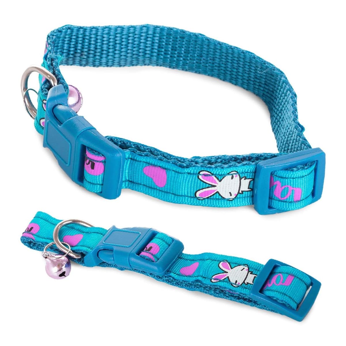 Hundhalsband med bjällra, 1,5 cm bredd