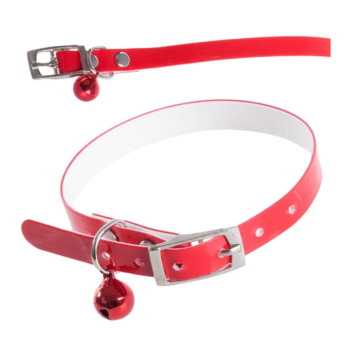 Hundhalsband med bjällra, justerbart, 30 cm