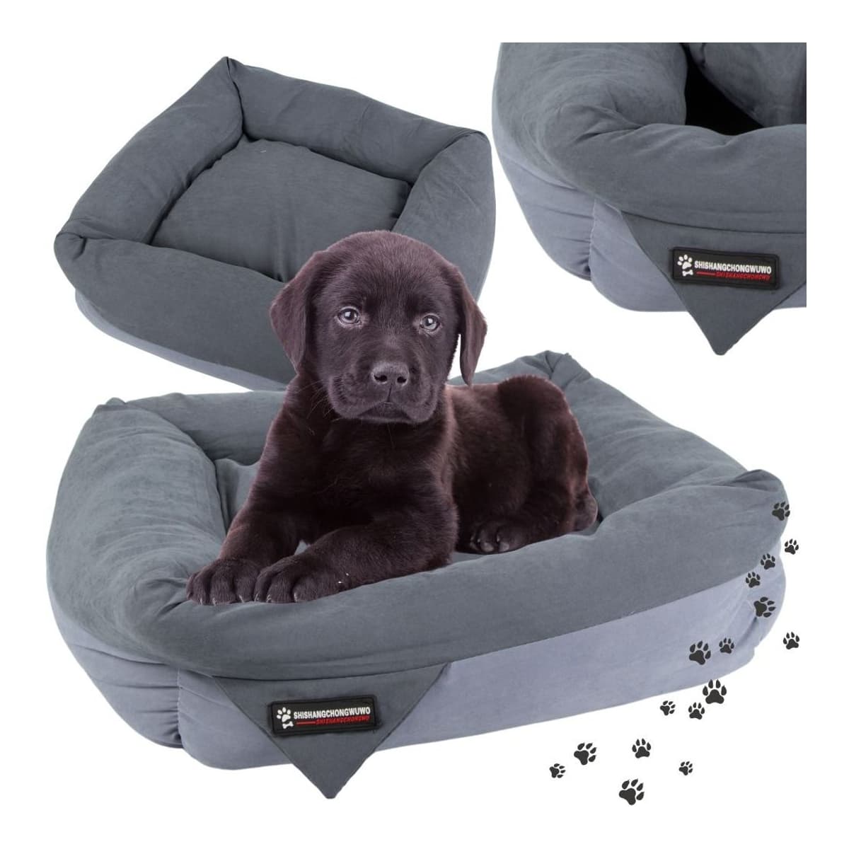 Hundkorg mjuk soffa, 55 cm, avtagbar kudde