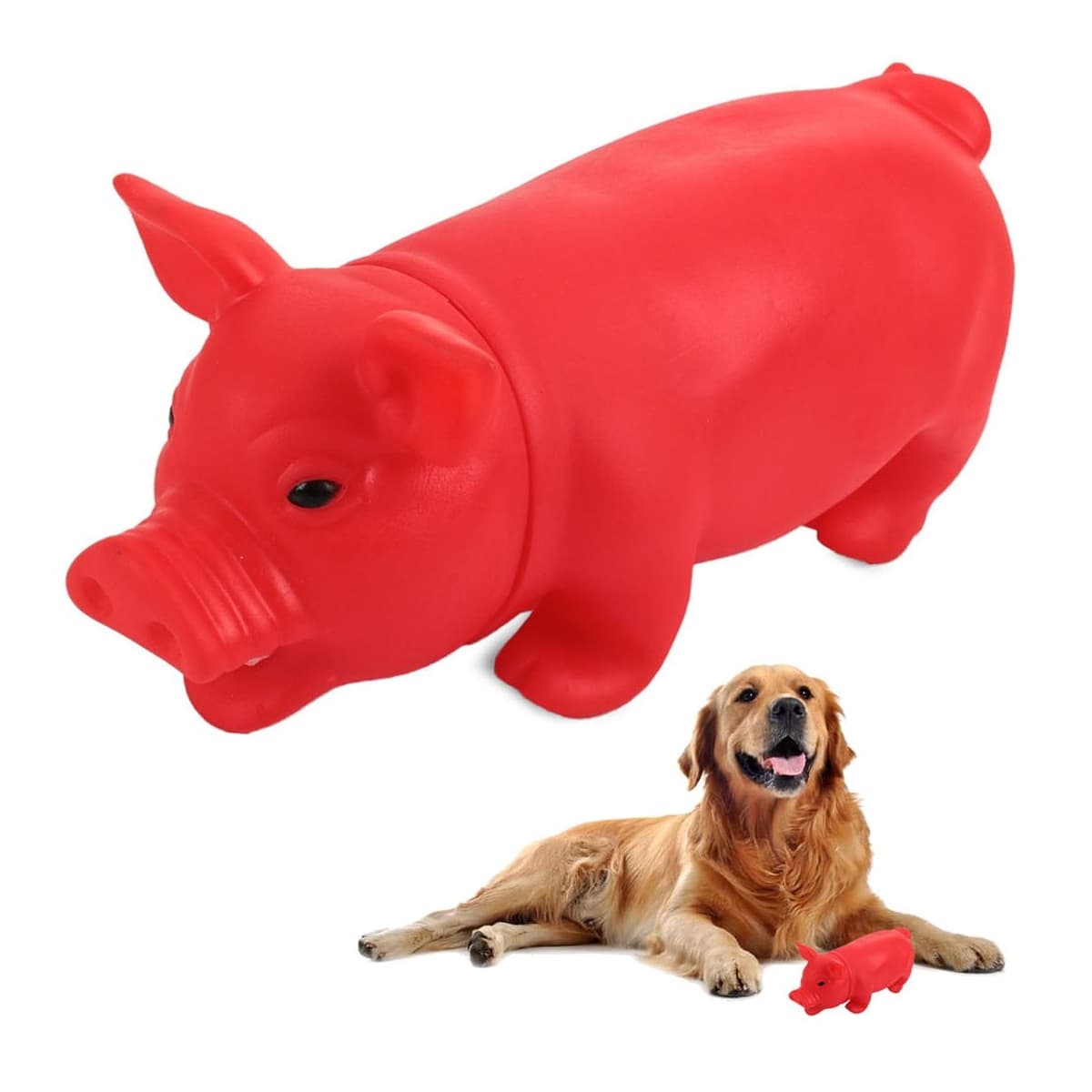 Hundleksak med pip, gris, 15,5 cm