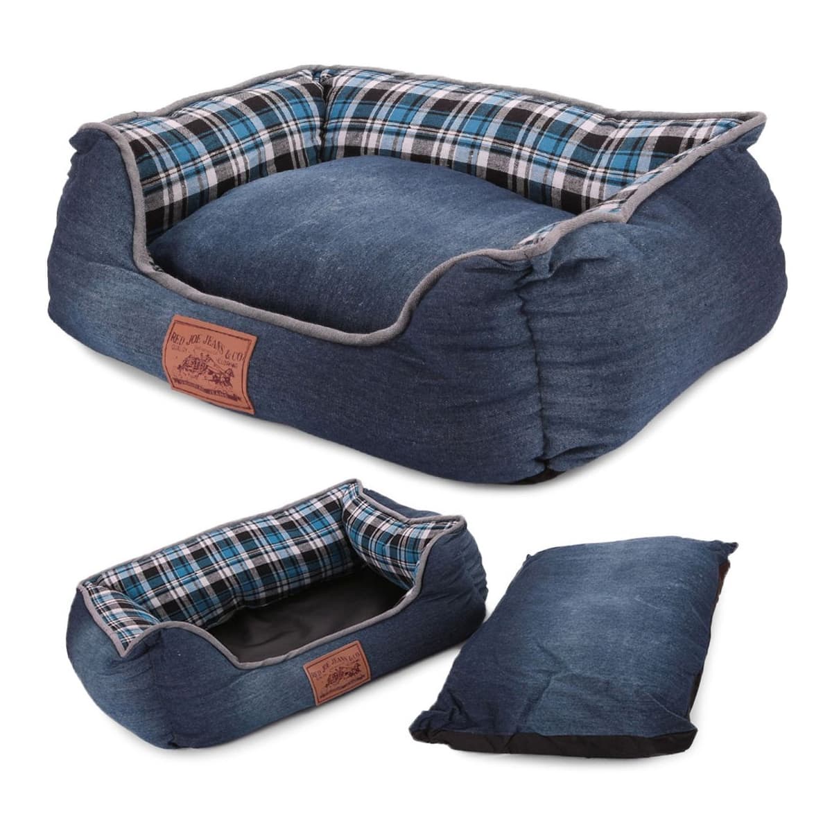 Hundsäng med kudde, 54x42 cm