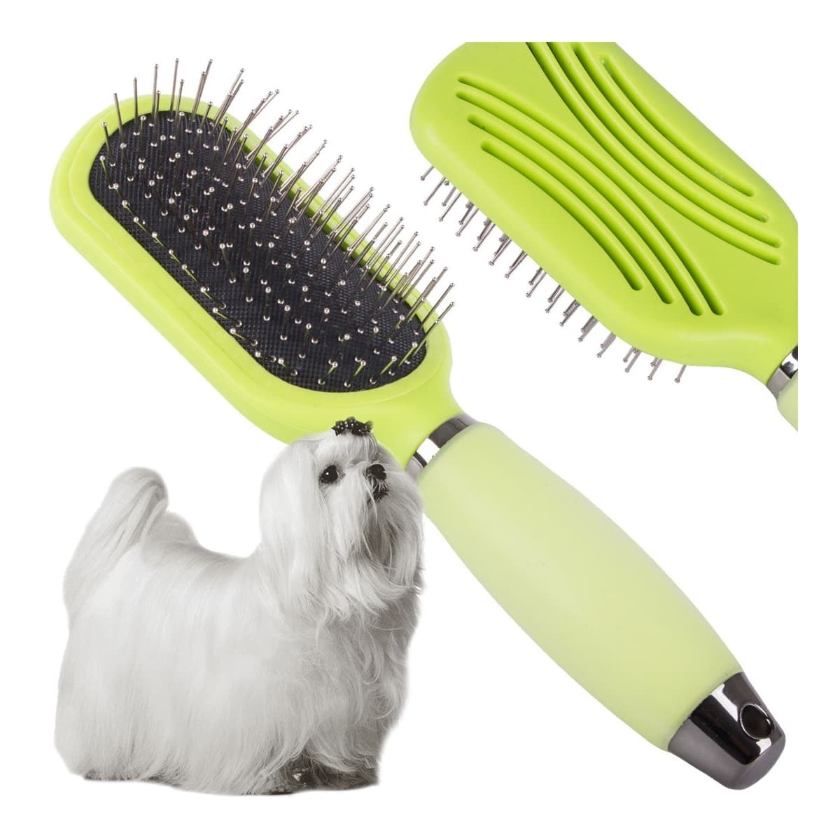 Husdjursborste med självrengörande funktion, 24 cm