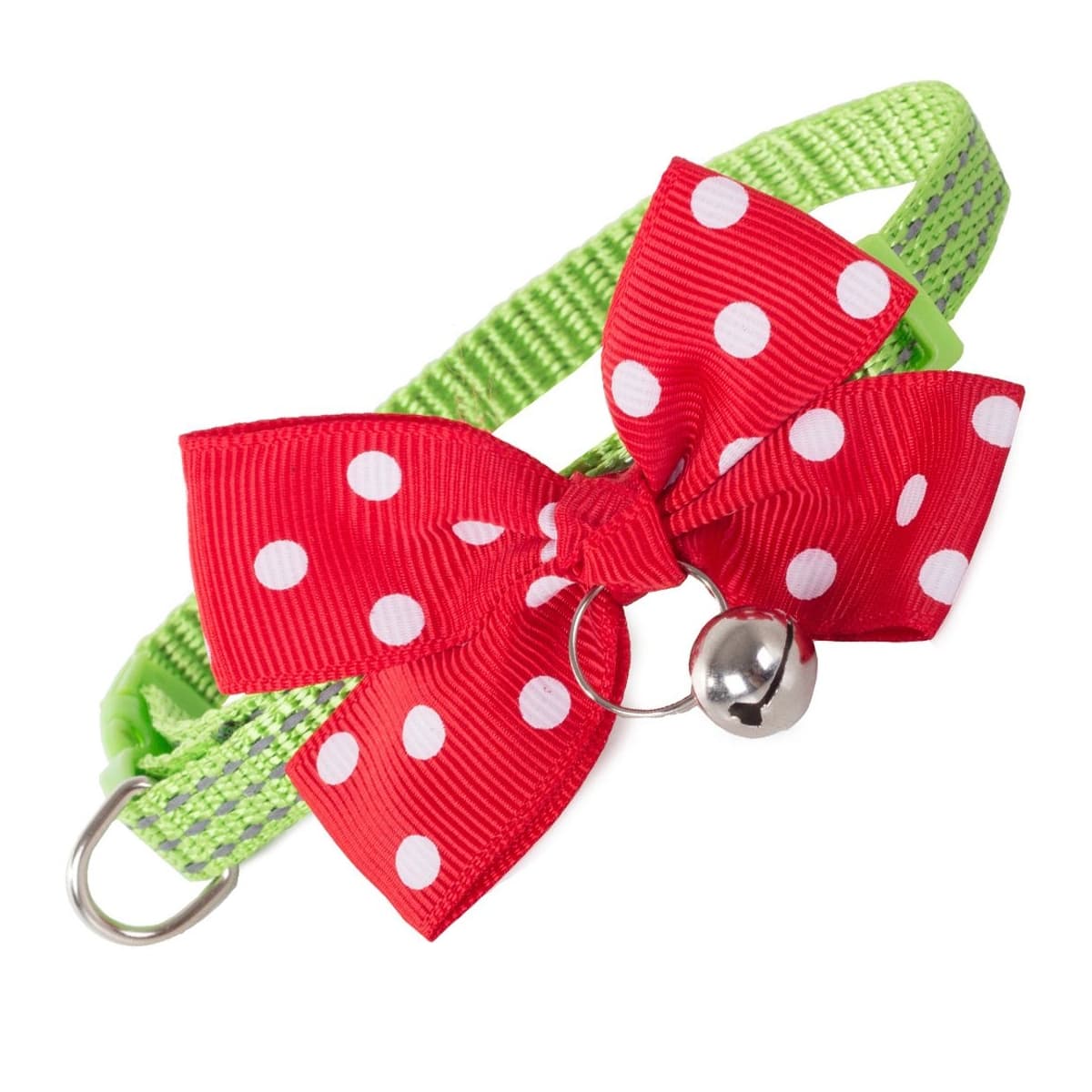 Husdjurshalsband med bjällra, justerbart, 24-34 cm