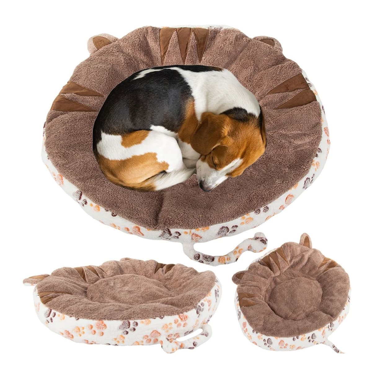 Husdjurssäng, plysch, 60 cm diameter