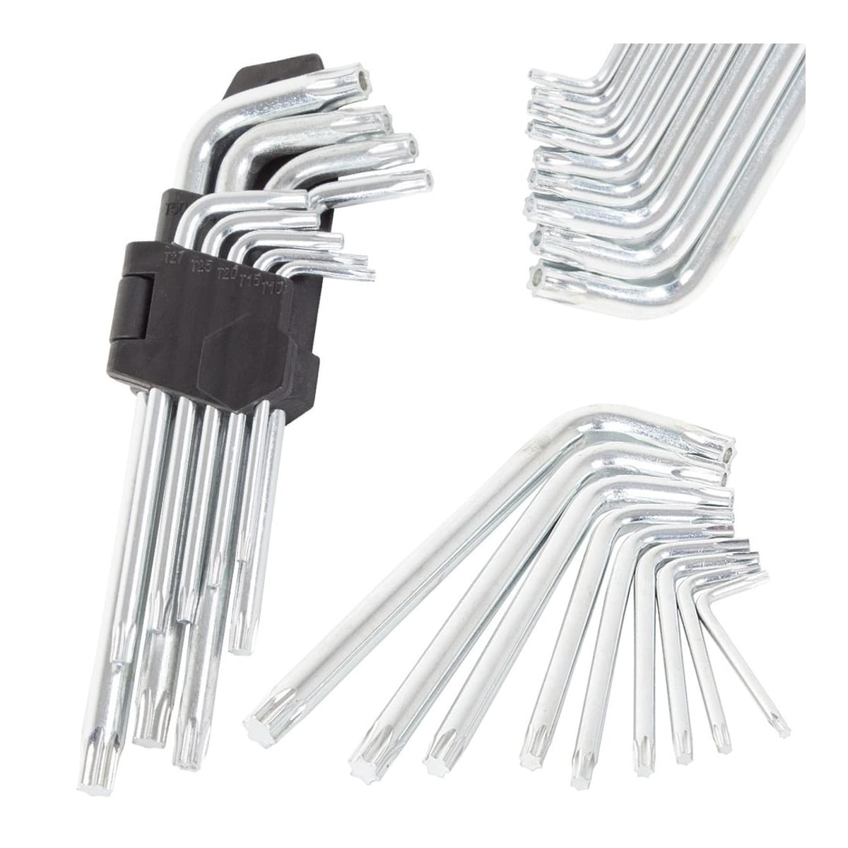 Insexnyckelsats, Torx T10-T50, 9 delar
