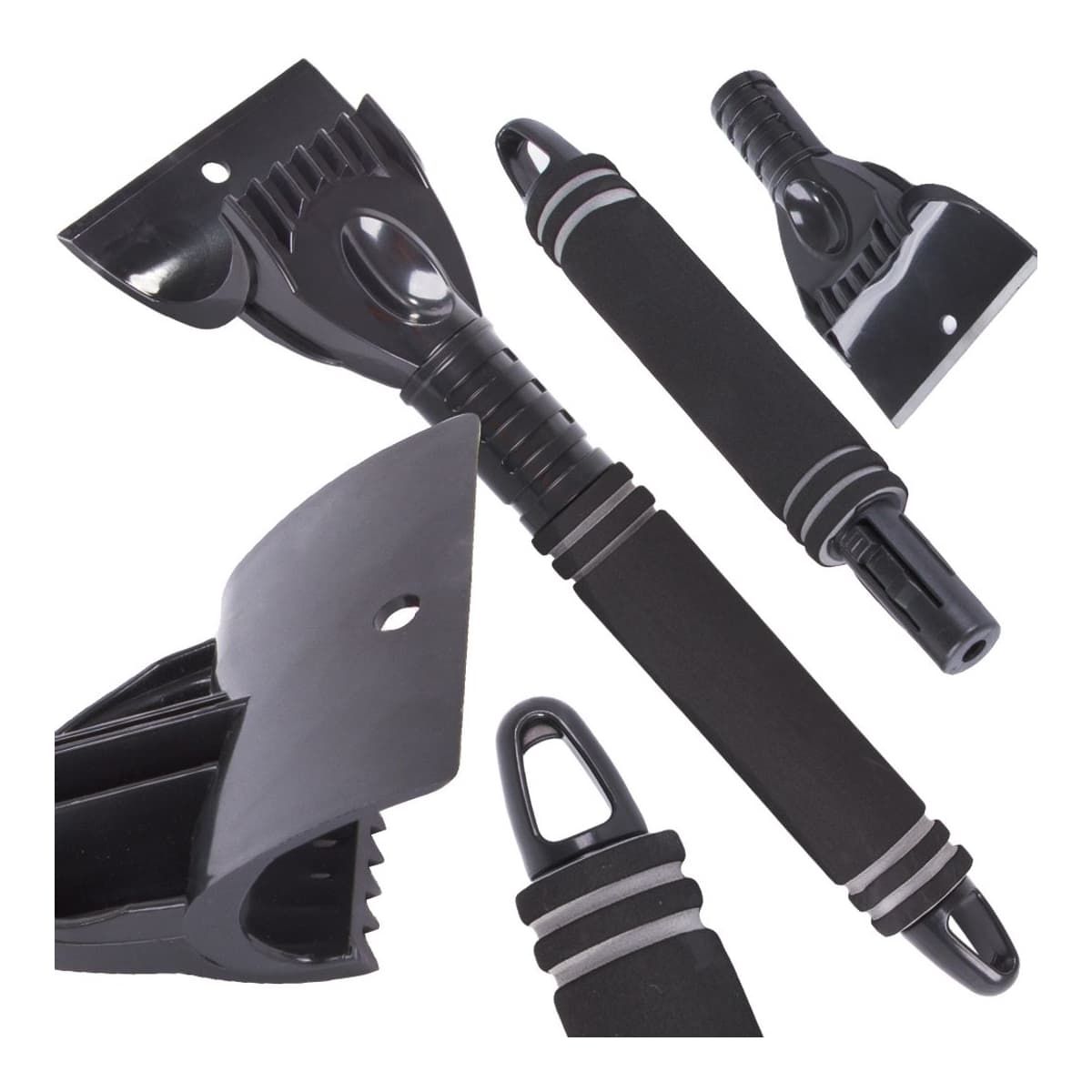 Isskrapa med EVA-handtag, vikbar, 34 cm