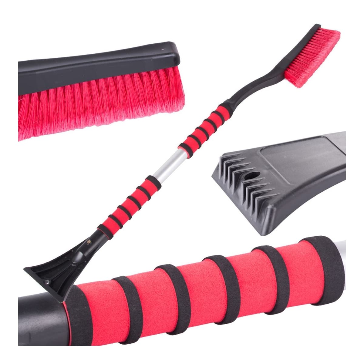 Isskrapa med snöborste, 87 cm