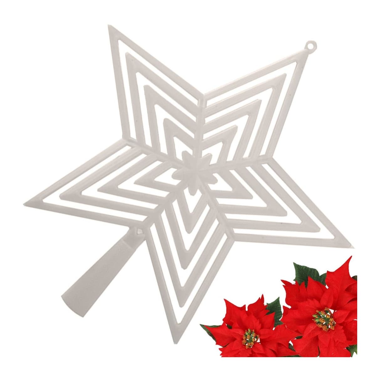 Julgransstjärna, 23 cm, plastmaterial
