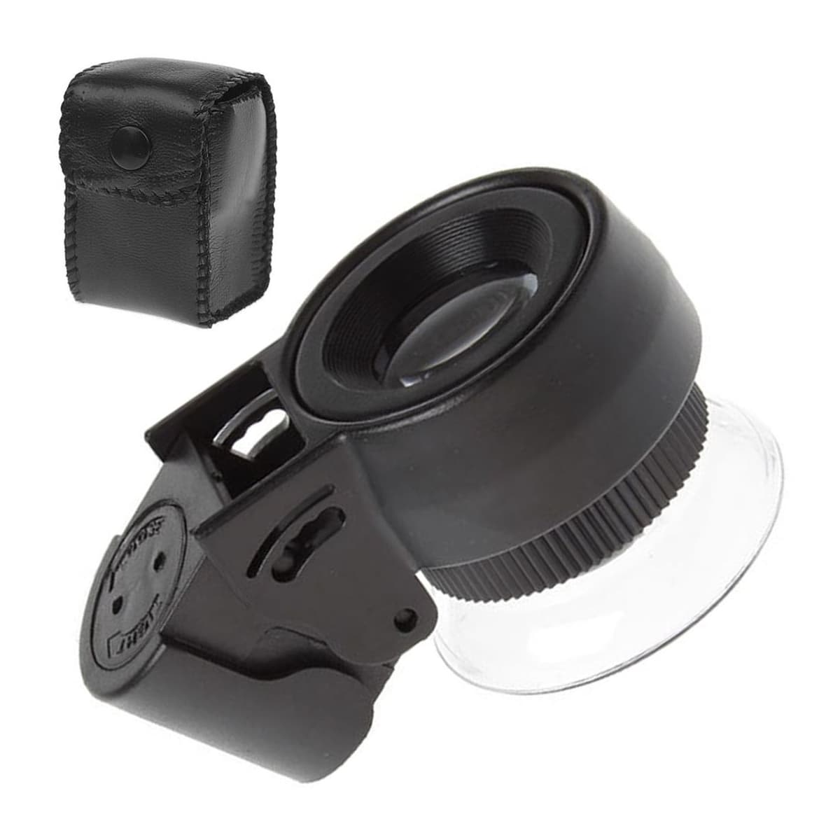 Juveliarlupp 45x med LED och UV-ljus