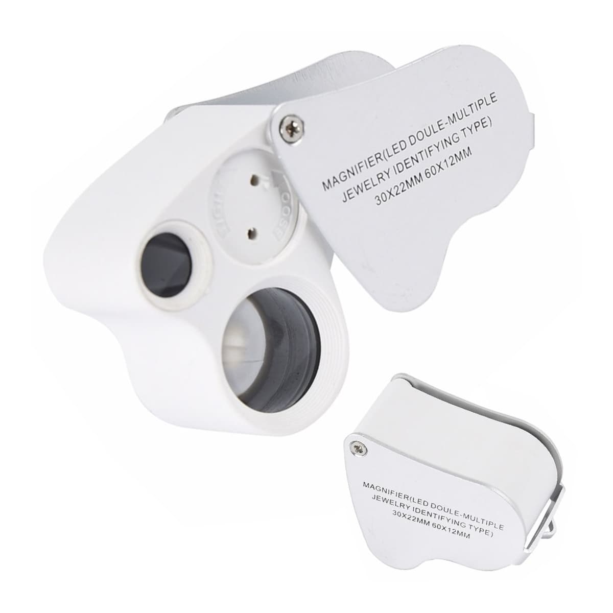 Juveliarlupp med LED och UV, 25x/50x förstoring