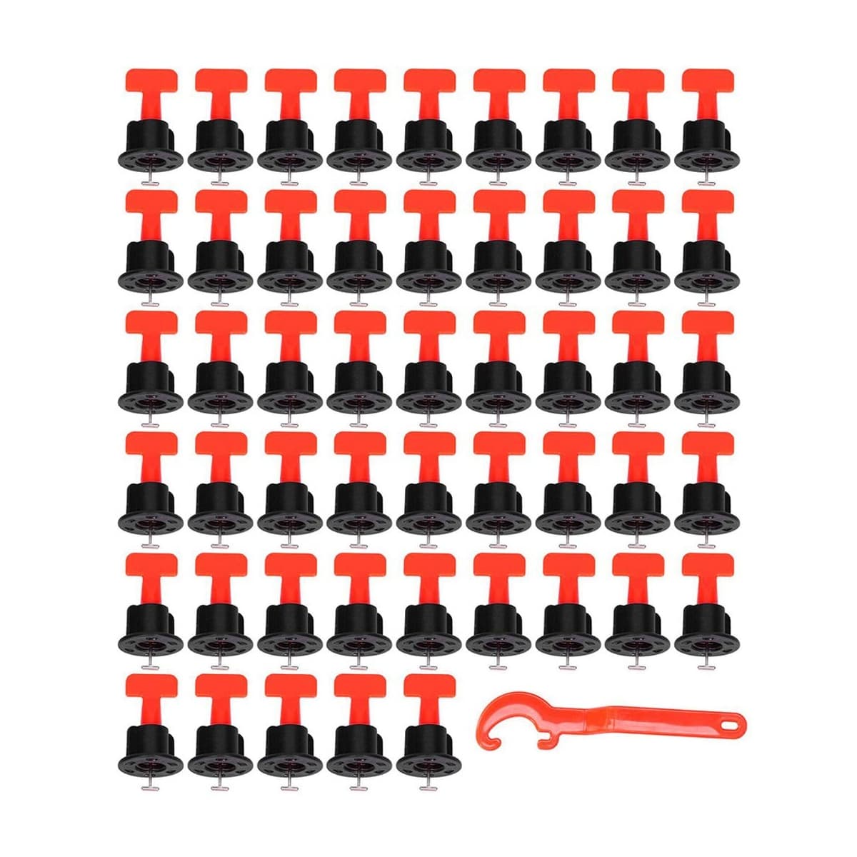 Kakelutjämningssystem, 50 klips med tång