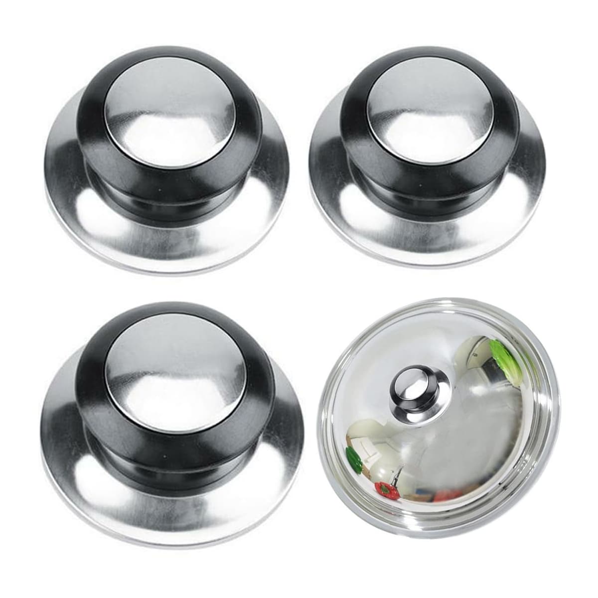 Kastrullshandtag, 3-pack, 4,5 cm diameter