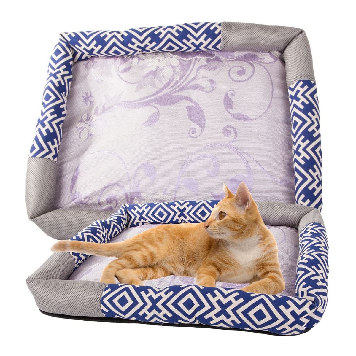 Kattbädd med klösbräda, 65x50 cm