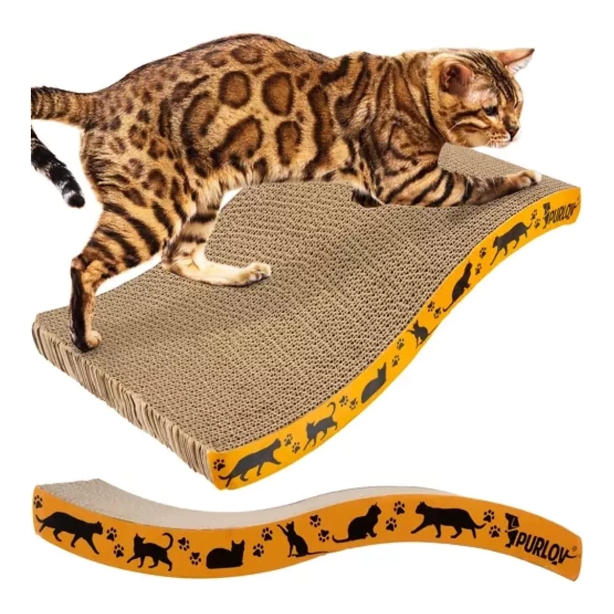 Kattklösplatta, vågorienterad, 43 cm