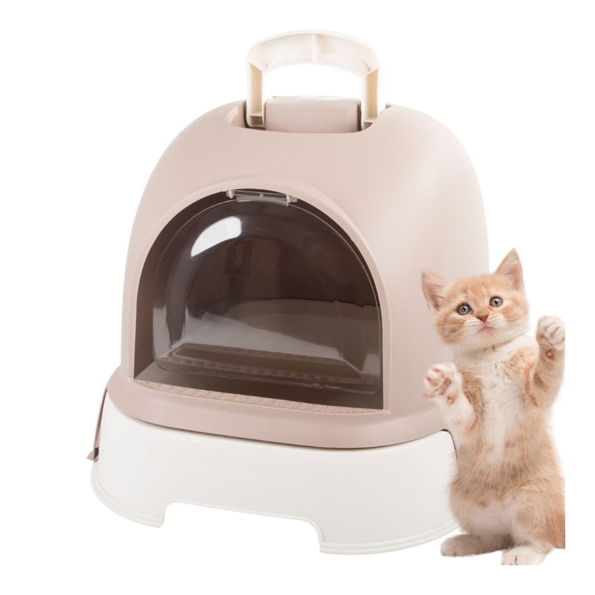 Kattlåda stängd med skopa, 50x40x41 cm