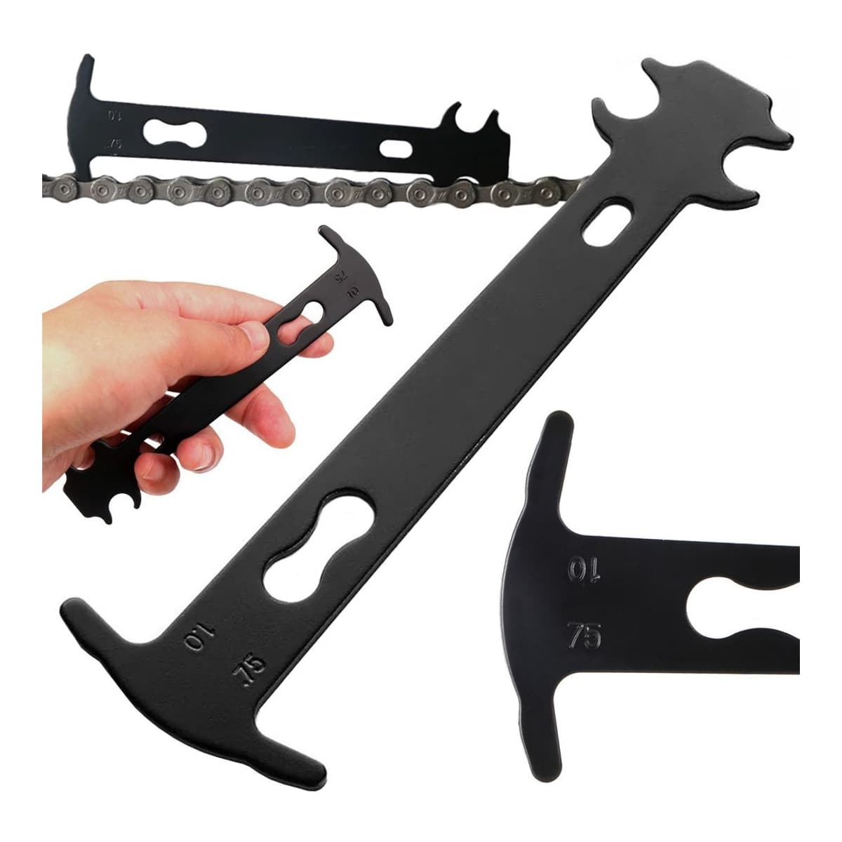 Kedjeslitagemätare för cykel, 0,75/1,0 mm