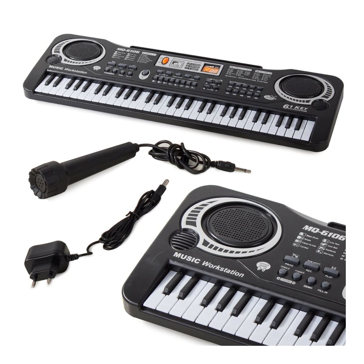 Keyboard 61 tangenter med mikrofon