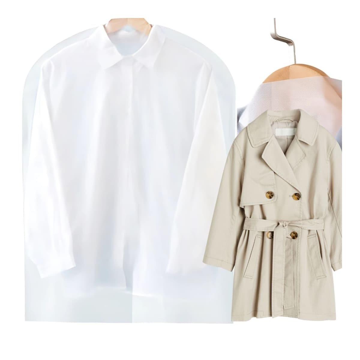 Klädöverdrag med galge, 60x140 cm