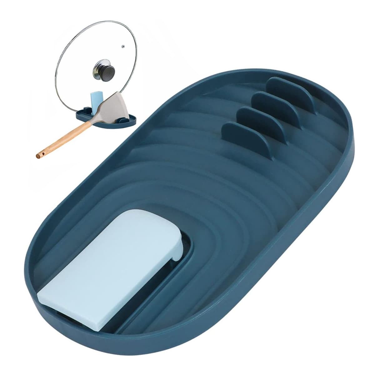 Köksavrinning för skedar, plast, 18 x 11,5 cm