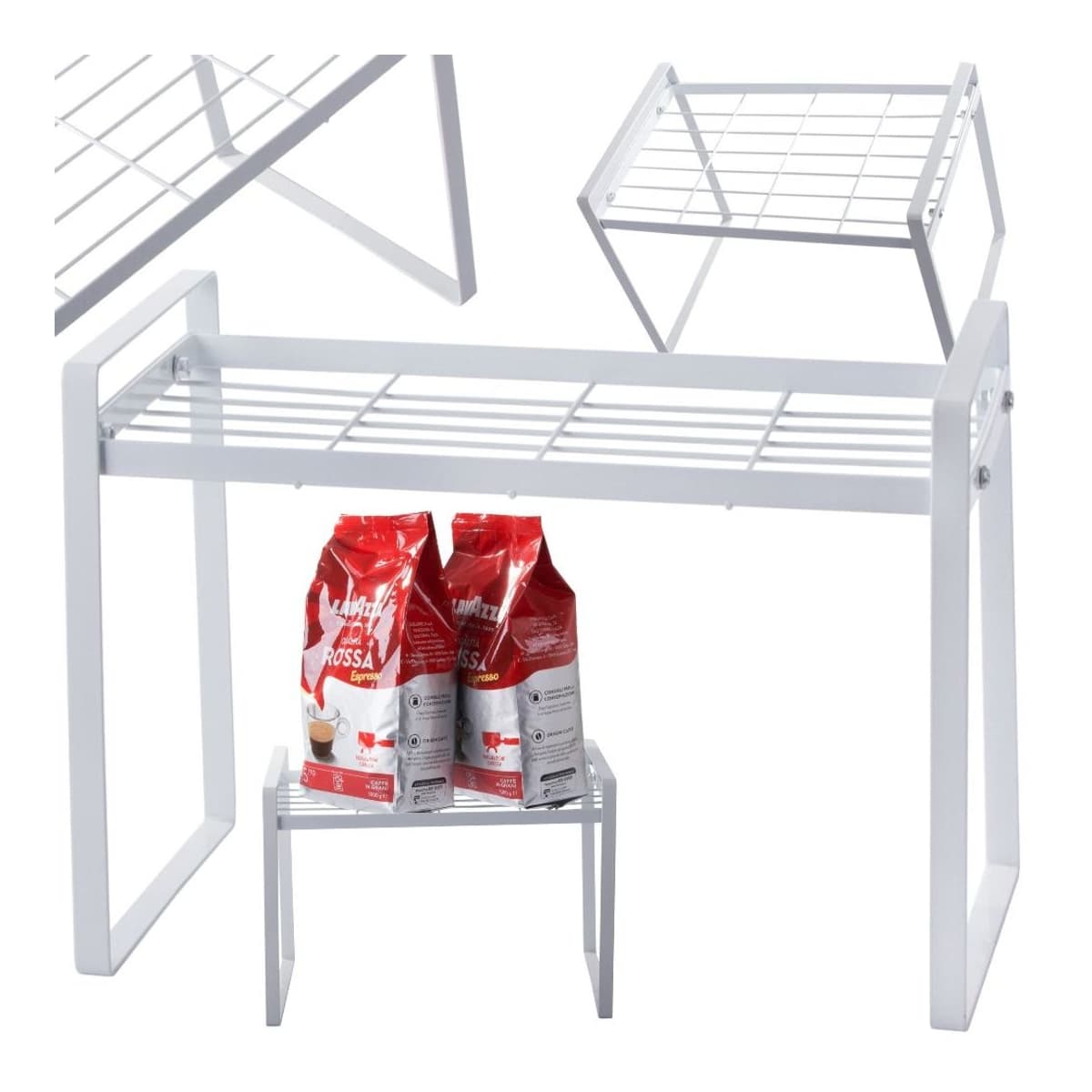 Kökshylla metall, 1 plan, 34 cm