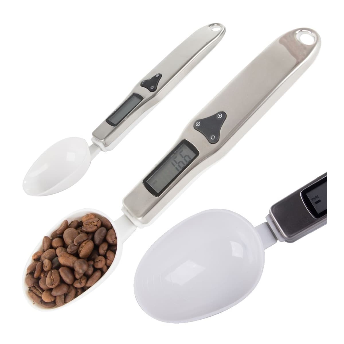 Köksked med våg, digital, 500 g