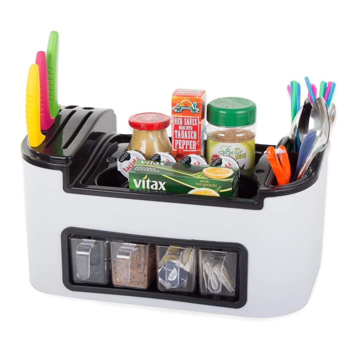 Köksorganisatör med 4 lådor, 39 x 21 cm