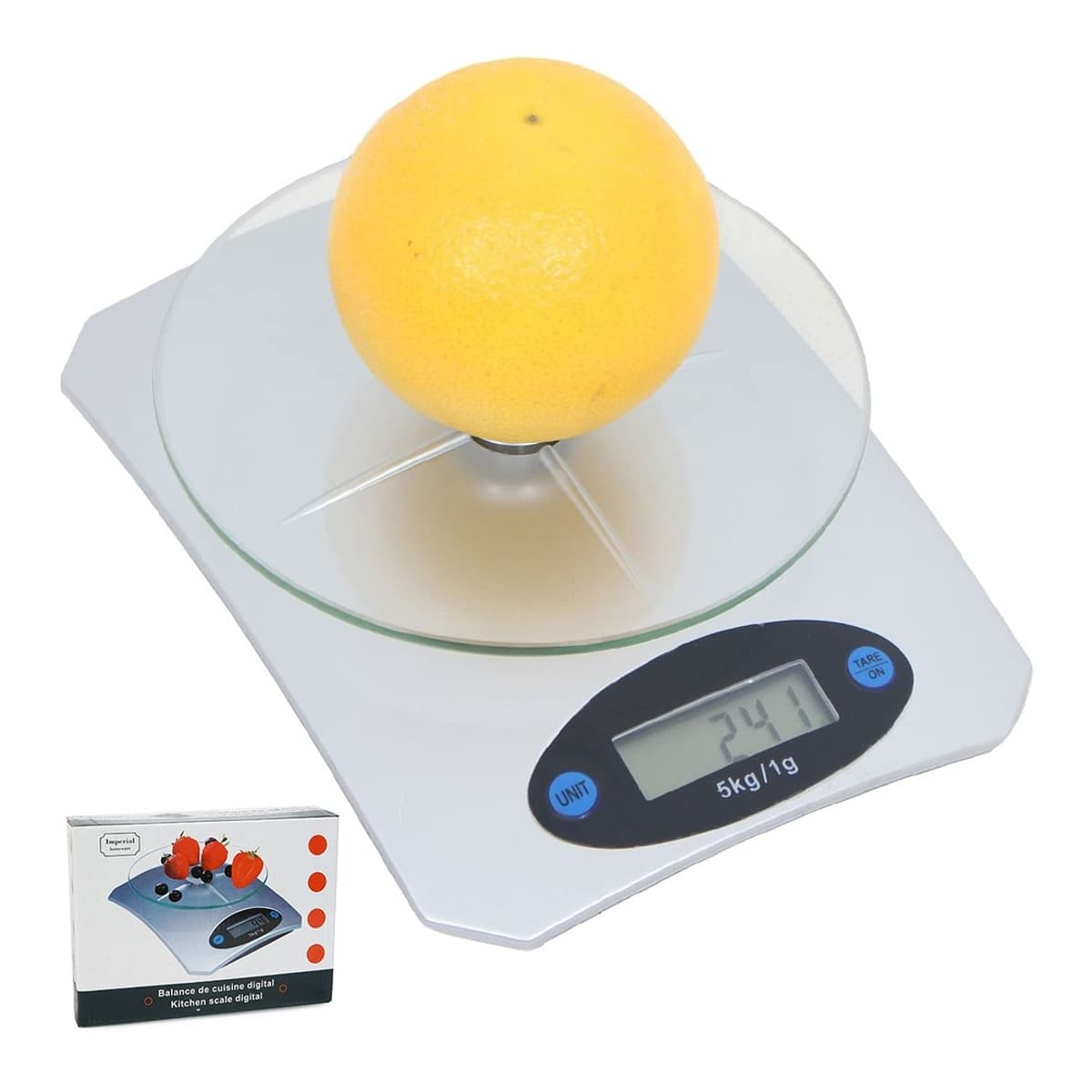 Köksvåg digital, 5 kg, LCD-display