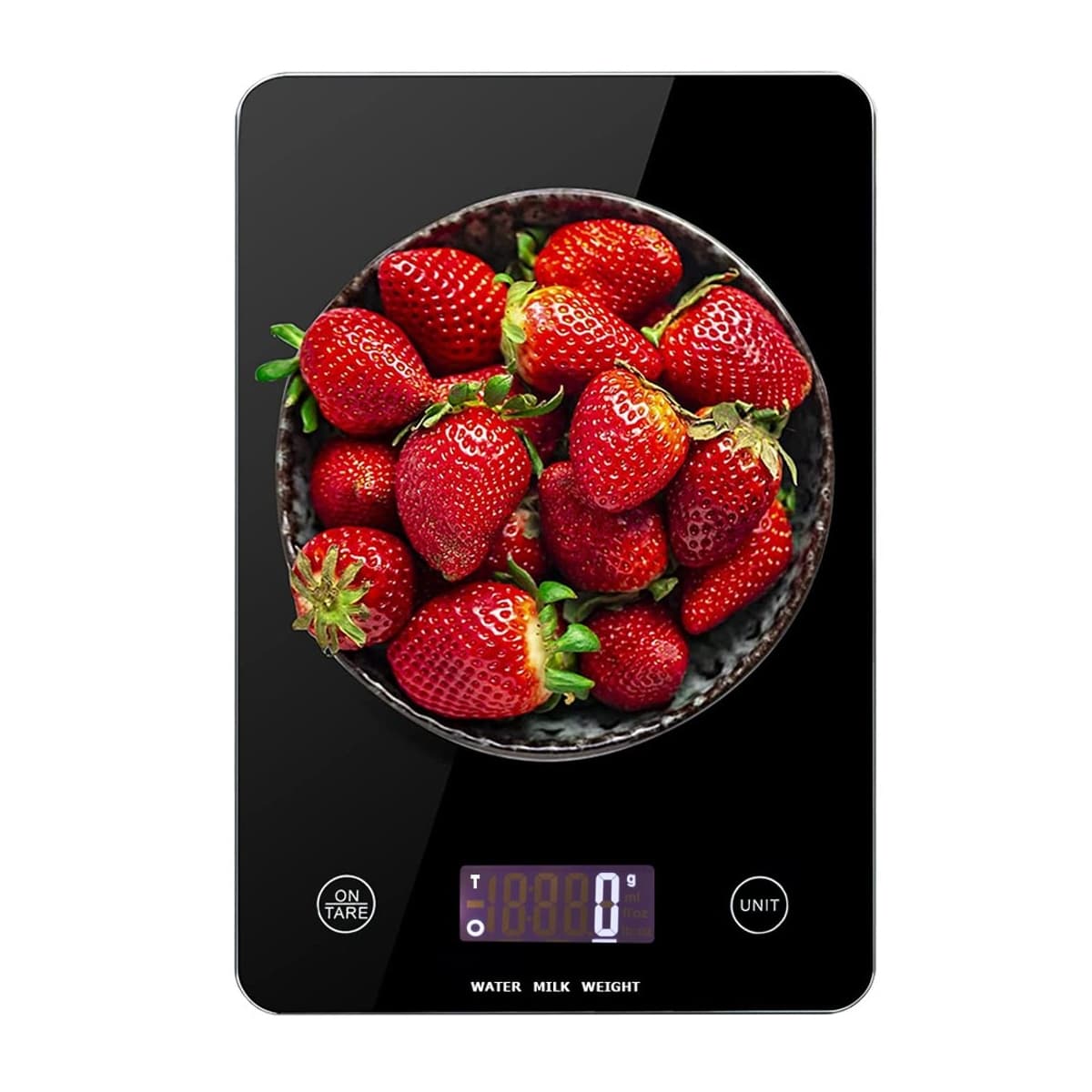 Kökvåg digital, glas, upp till 5 kg