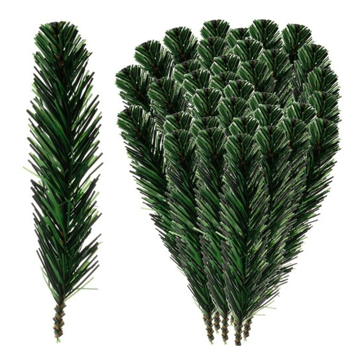 Konstgjorda granris för dekoration 21 cm, 40 st