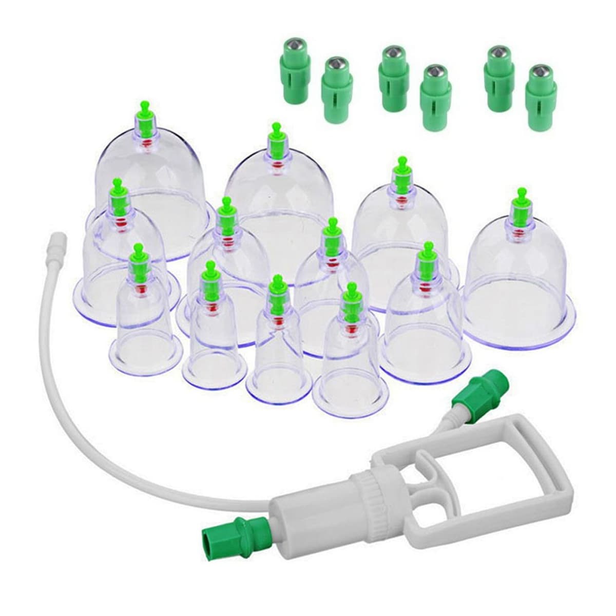 Koppningsset, 12 koppar med pump