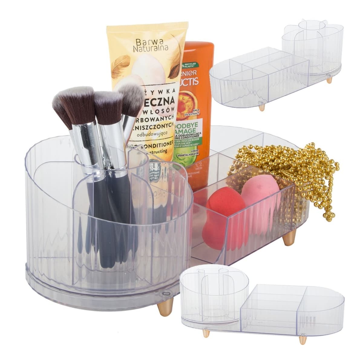 Kosmetikorganiserare, roterbar, 34x14 cm