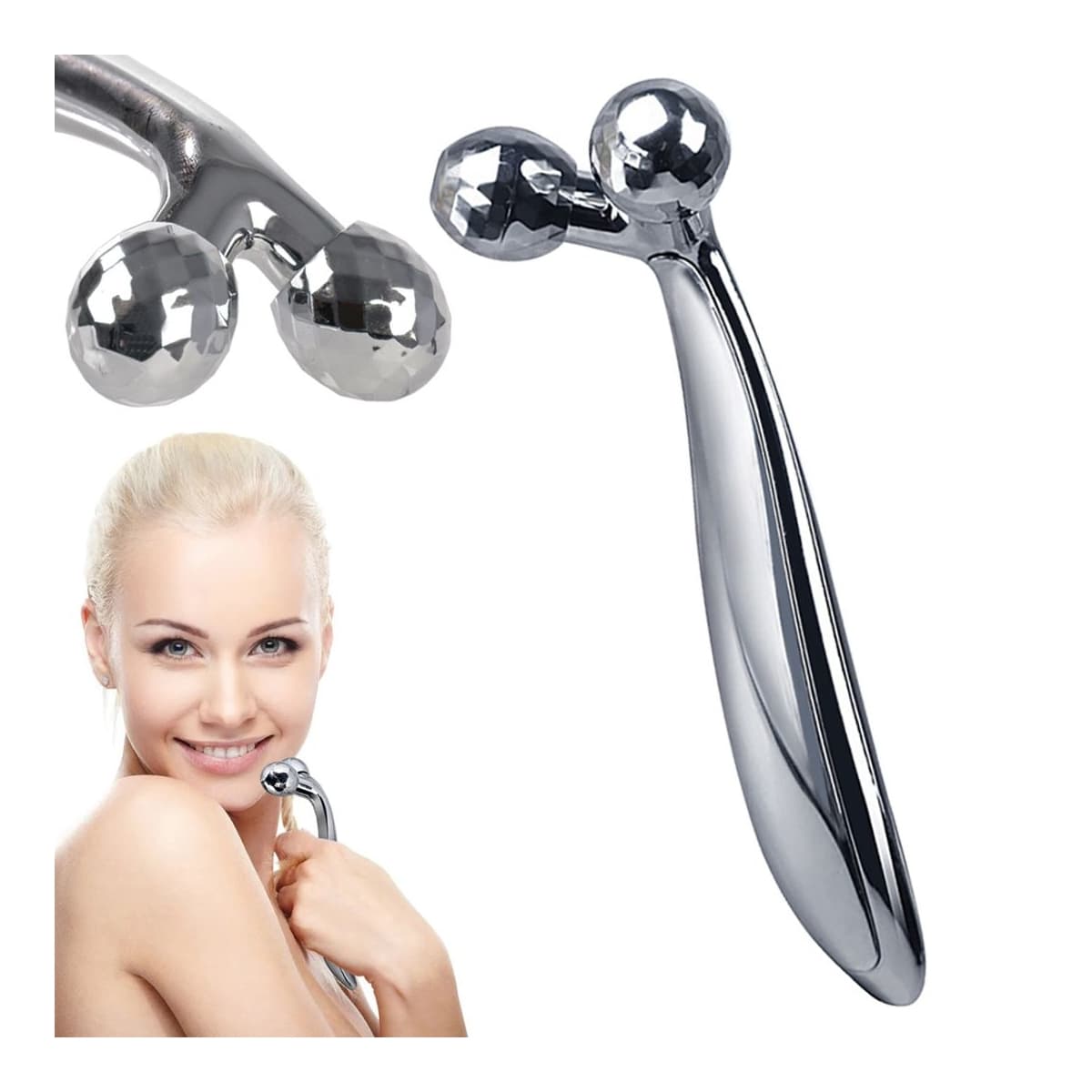 Kroppsmassager med roterande kulor, 13 cm