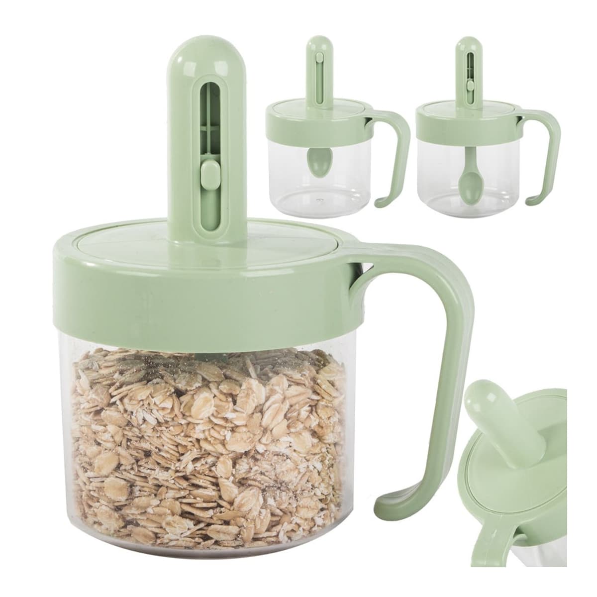 Kryddbehållare med utdragbar sked, 0,2 l